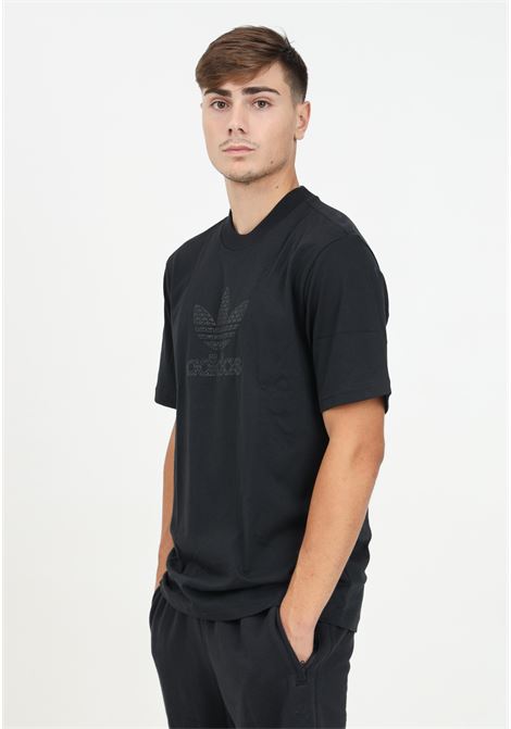 T-shirt a manica corta Mono nera da uomo ADIDAS ORIGINALS | IZ2527.